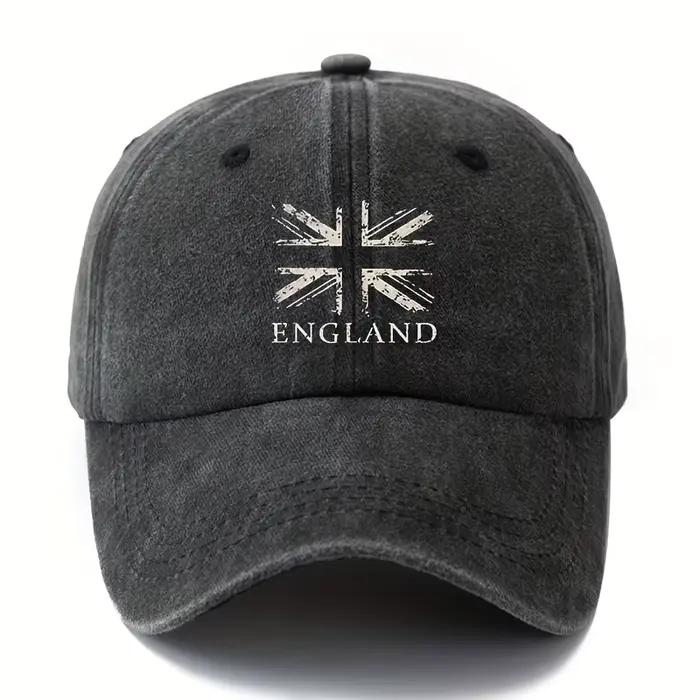 Casquette de baseball polyvalente à drapeau britannique pour hommes et femmes