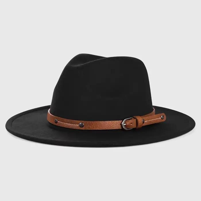 Chapeau Fedora en laine pour femmes et hommes