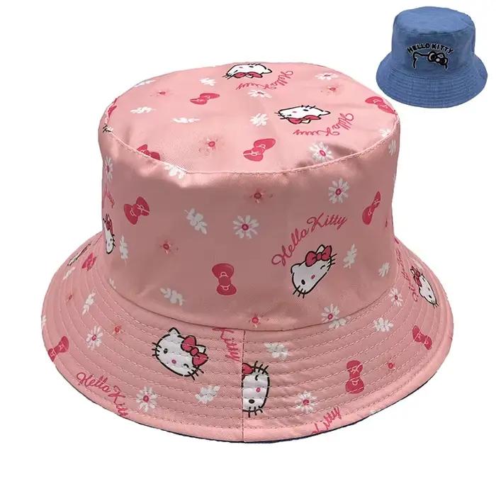 Chapeau de plage kawaii à double broderie