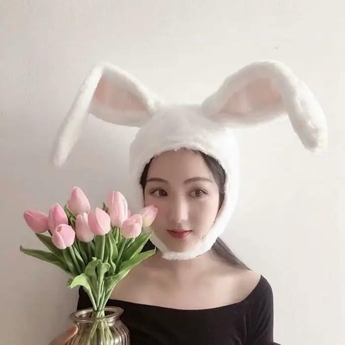 Chapeau à oreilles de lapin pour femmes et filles