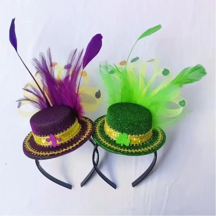 39BD chapeau bibi vert bandeau