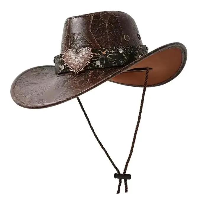 Casquette Cowboy occidentale à bords larges 39BB