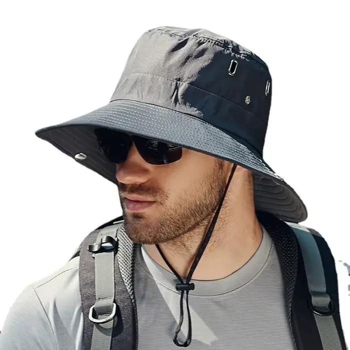 Nouveau chapeau de soleil à large bord pour homme