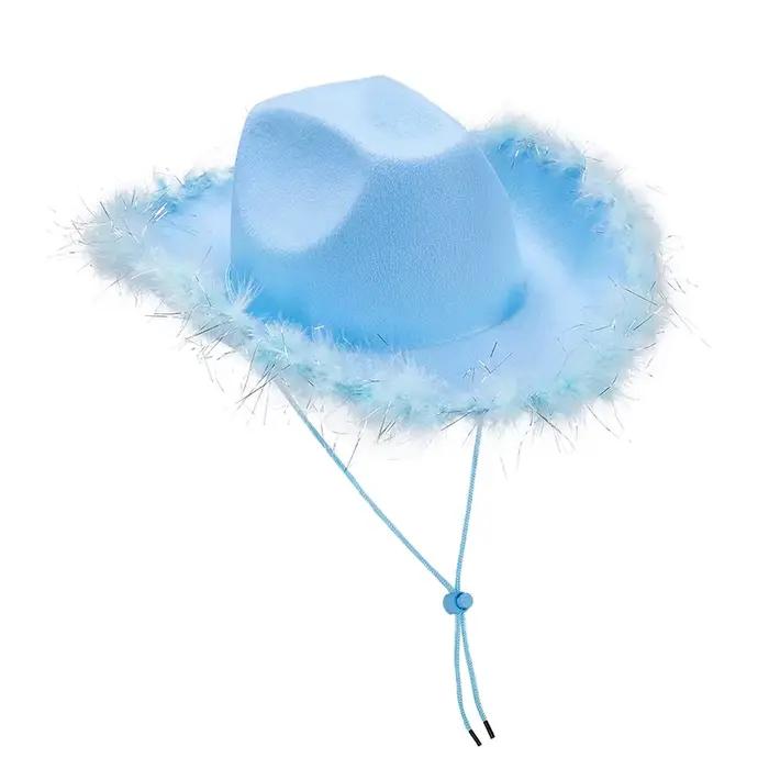 Chapeau de cowboy occidental pour femme