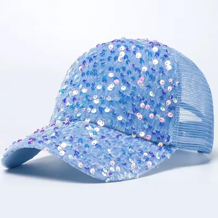 Casquette de Baseball à paillettes pour femmes