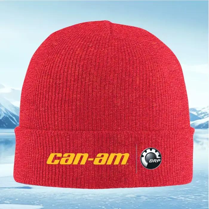 Chapeau Can-Am logo BRP unisexe tricoté hiver thermique chaud pull casquette skullies beanie occasionnels extérieur style masculin féminin
