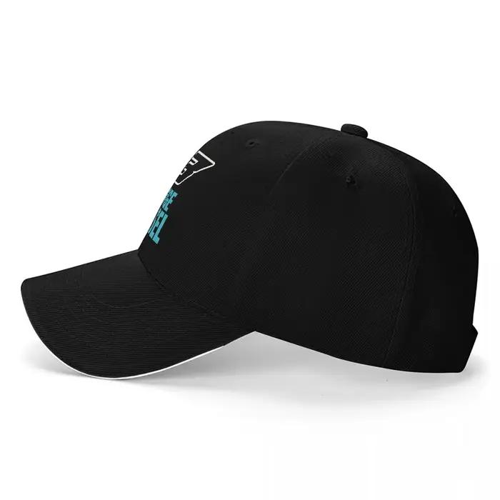 Casquette de baseball GEORGE RUSSEL 63 LOGO NOIRE AVEC BRODERIE TURQUOISE DESIGN SPORTIF POUR FANS ET AMATEURS