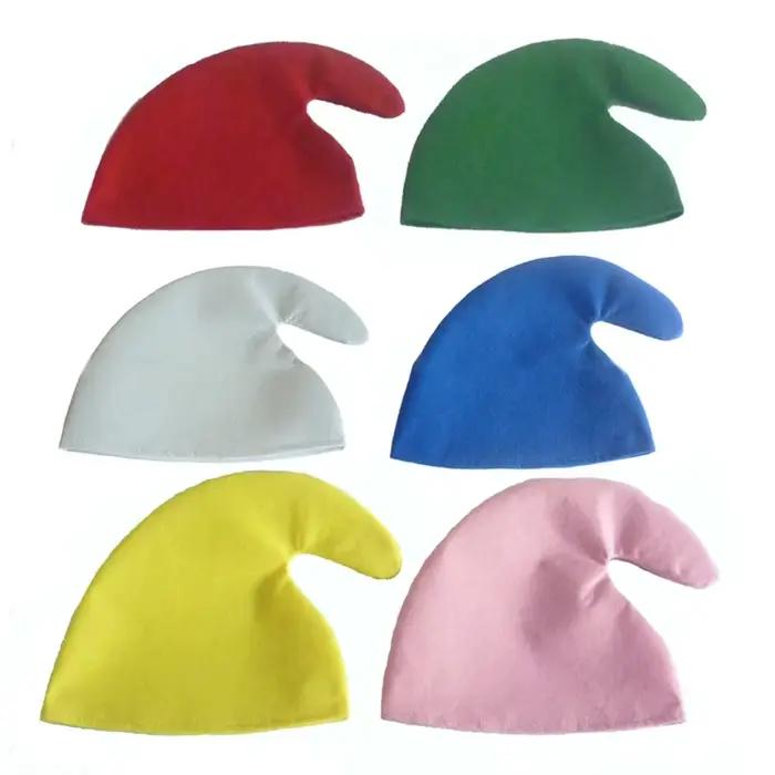 6 chapeaux fête elfe colorés pour noël