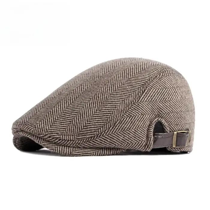 Béret en laine rétro britannique