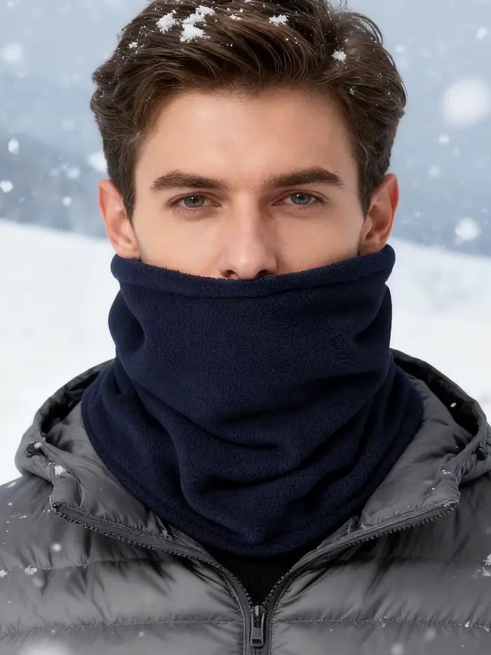 Cache-cou épais doublé polaire pour homme