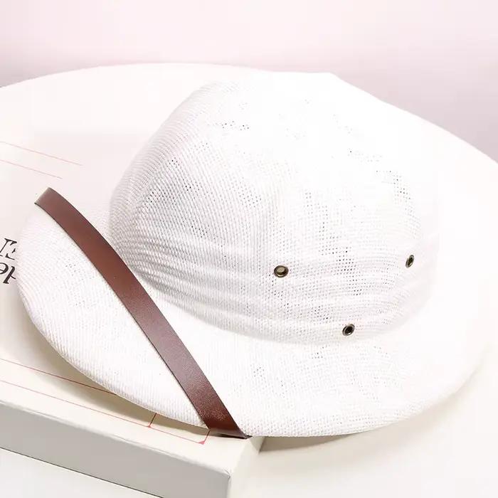 Chapeau de soleil sportif en paille rigide pour hommes printemps été plage MULTICOULEUR protection solaire élégant et polyvalent