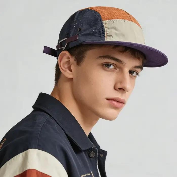 Casquettes de baseball pour hommes à 5 panneaux