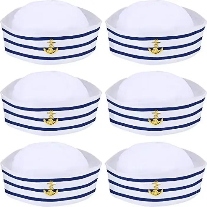 Chapeaux de Marin à Rayures Bleues