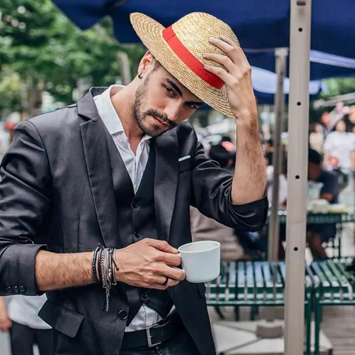 Chapeau de paille pour cosplay d'anime