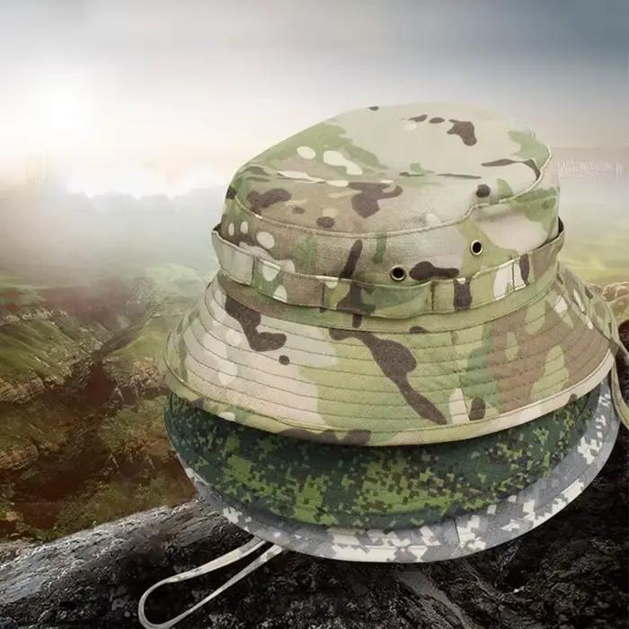 Chapeau de seau multifonction en polyester réglable pour hommes et femmes, protection solaire, randonnée, camping, pêche et plage