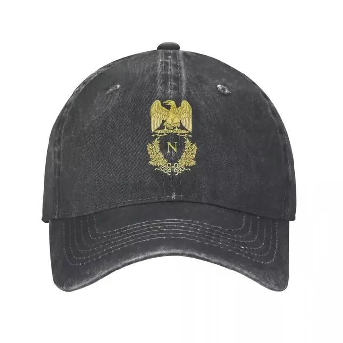 Casquette de Baseball délavée avec emblème de Napoléon Bonaparte