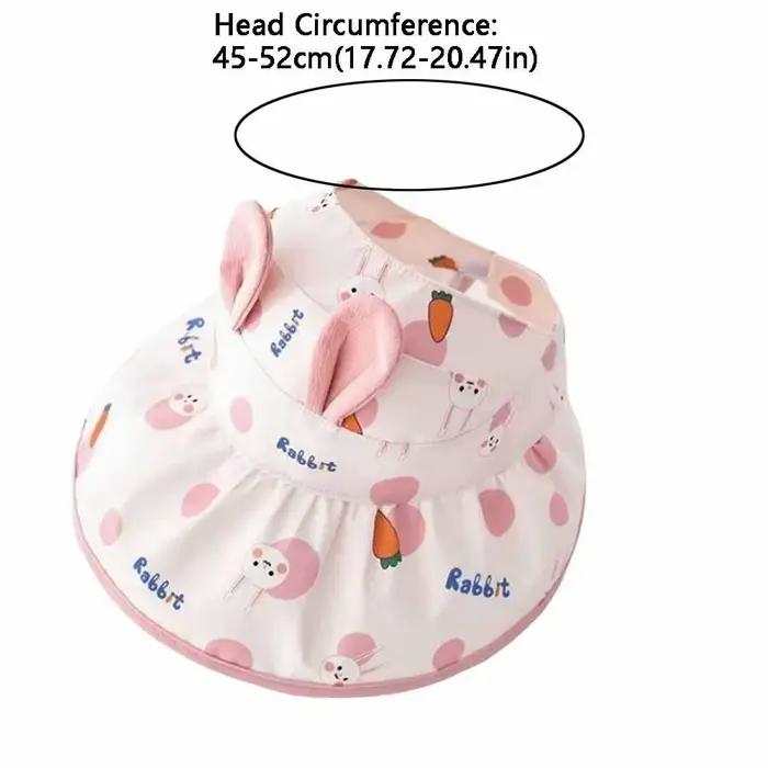 Chapeau de soleil pour enfants avec oreilles de lapin