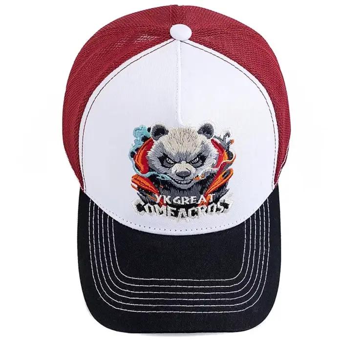 Casquette de baseball unisexe brodée Panda