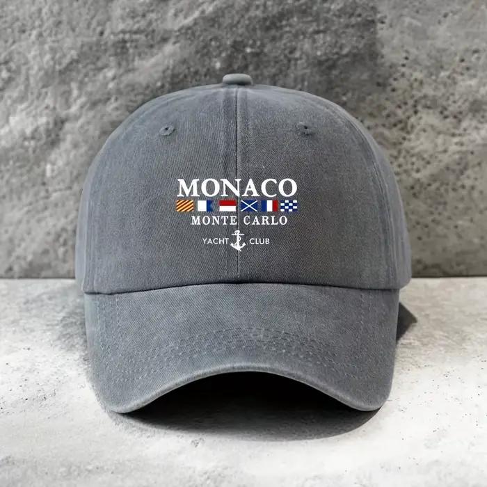 Casquette de baseball tendance à motif géométrique MONACO