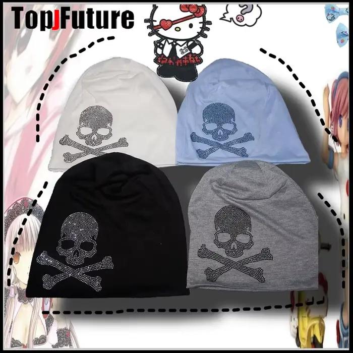 Chapeaux de crâne gothique Harajuku