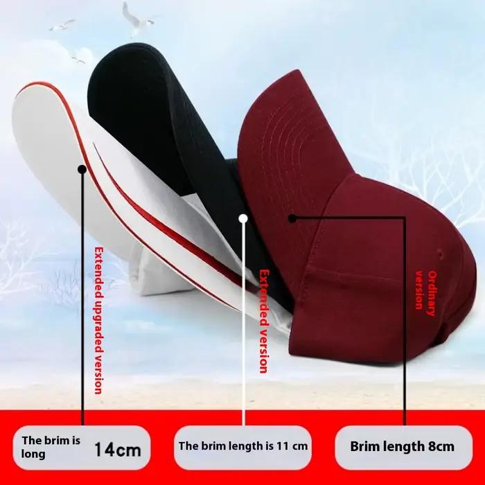 14 cm longue visière grande tête homme