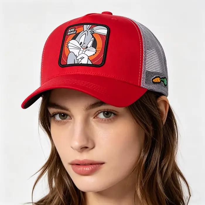 Casquette de baseball brodée motif canard de dessin animé