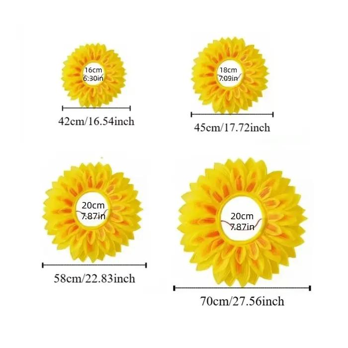 Chapeau de tournesol amusant jaune pour déguisement de fête