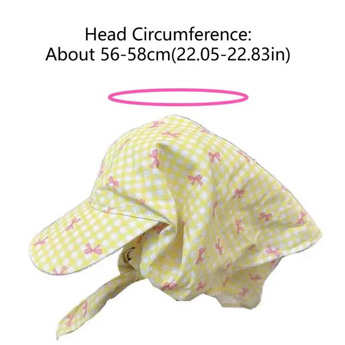 Casquette de baseball style campagnard avec foulard à carreaux et nœud