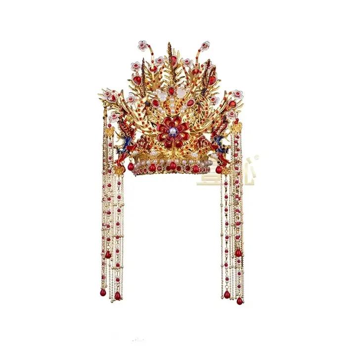Couronne de phénix faite à la main portant des accessoires décoratifs de chapeau