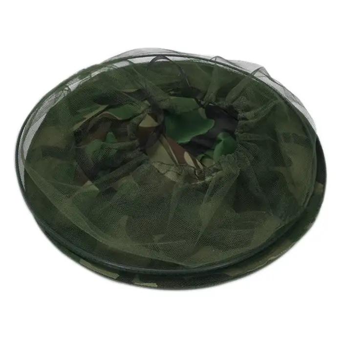 Chapeau de pêche et de camping respirant en maille anti-moustiques