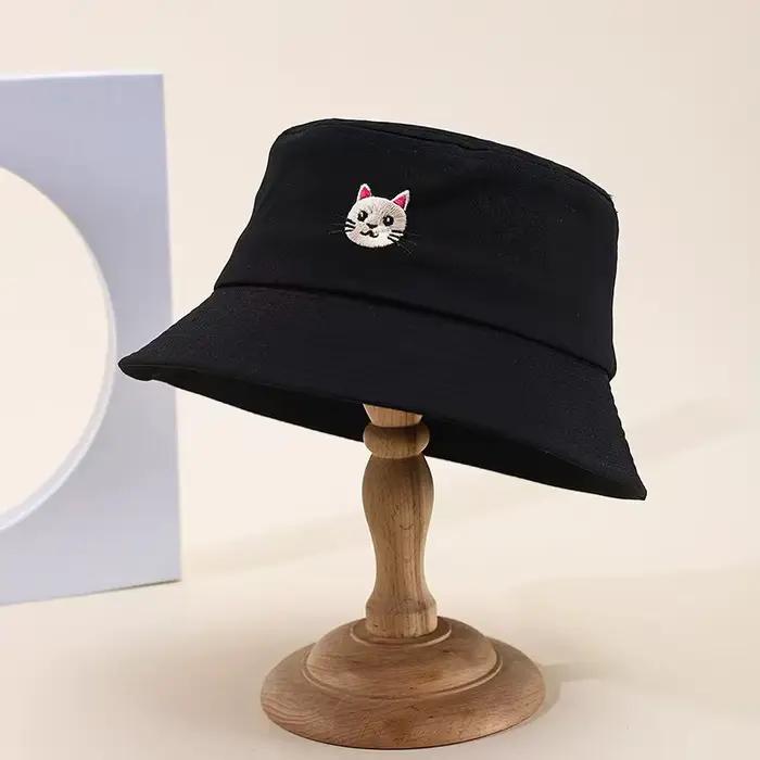 Chapeau bob brodé pour femme – Protection solaire