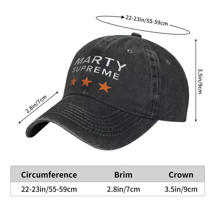 Casquette imprimée Marty Supreme pour hommes et femmes