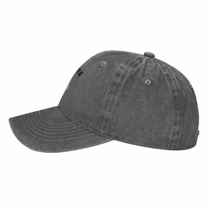 Casquette en denim lituanienne avec armoiries unisexe pour homme et femme pour extérieur tout au long de l'année polyvalente et confortable