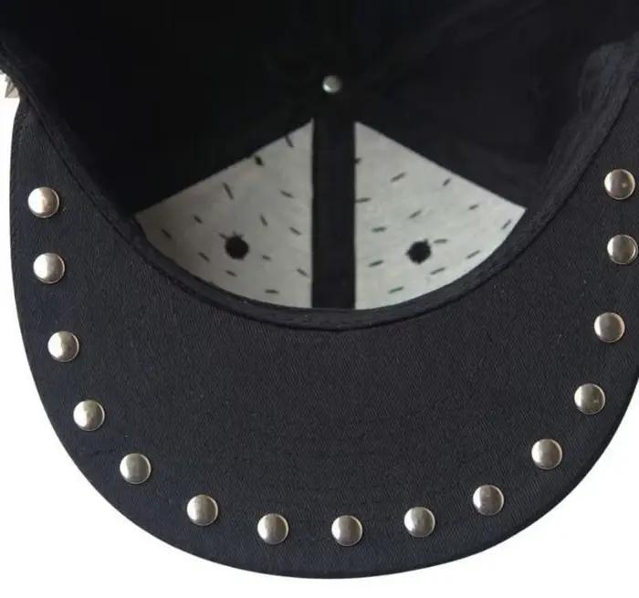 Nouveau Hip hop Punk Rock chapeaux pointes goujons Rivets casquettes de relance hommes printemps et automne