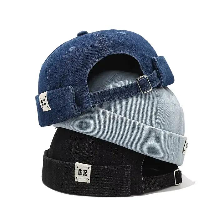 Casquette Docker en Denim sans visière
