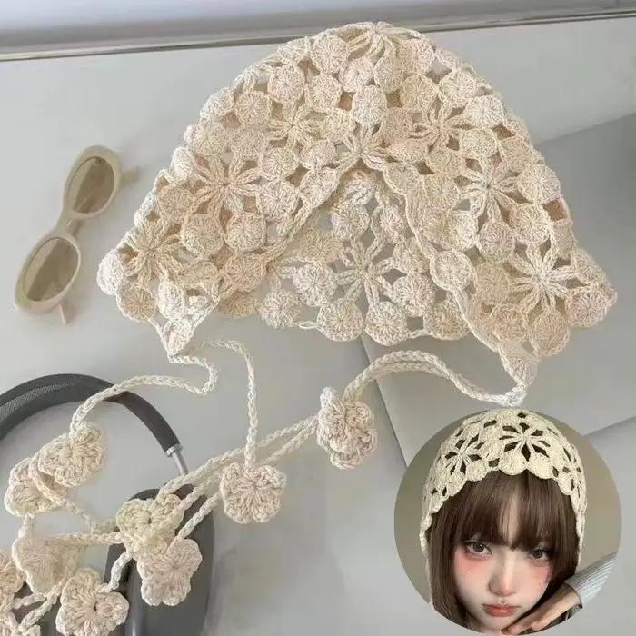 Chapeau de poisson en tricot creux fait à la main