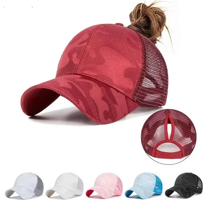 Chapeau de camionneur en maille de Camouflage pour femmes