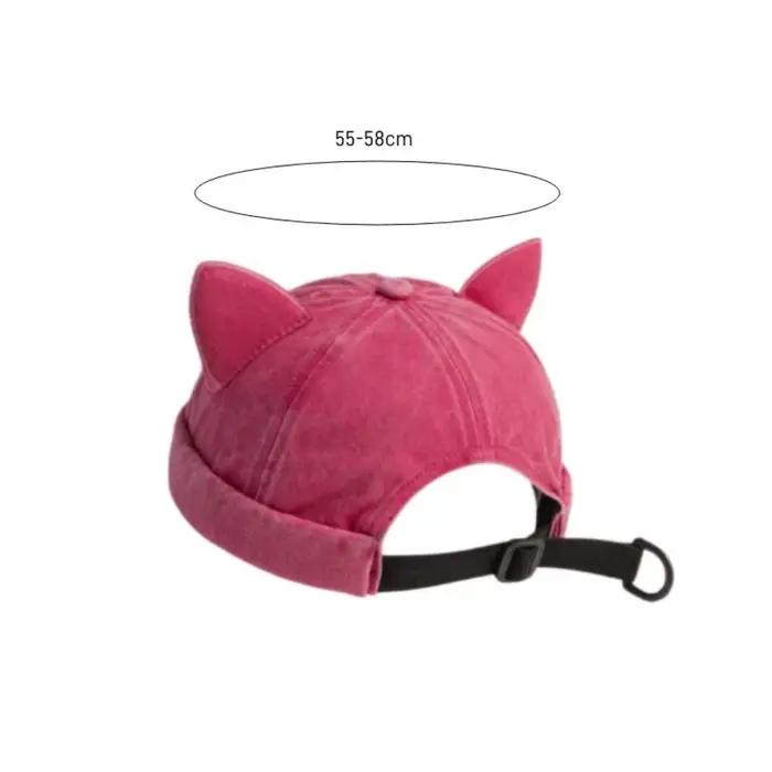 Bonnet unisexe respirant en coton couleur unie