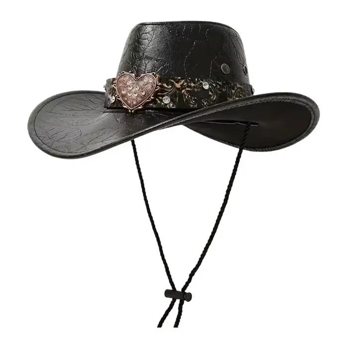 Casquette Cowboy occidentale à bords larges 39BB
