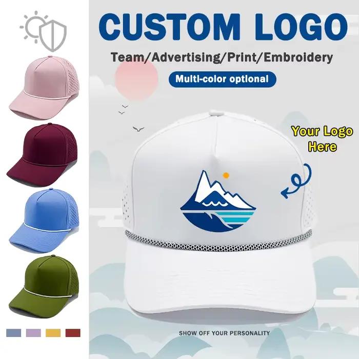Casquette de Baseball personnalisée avec Logo personnalisable à 5 panneaux pour hommes et femmes