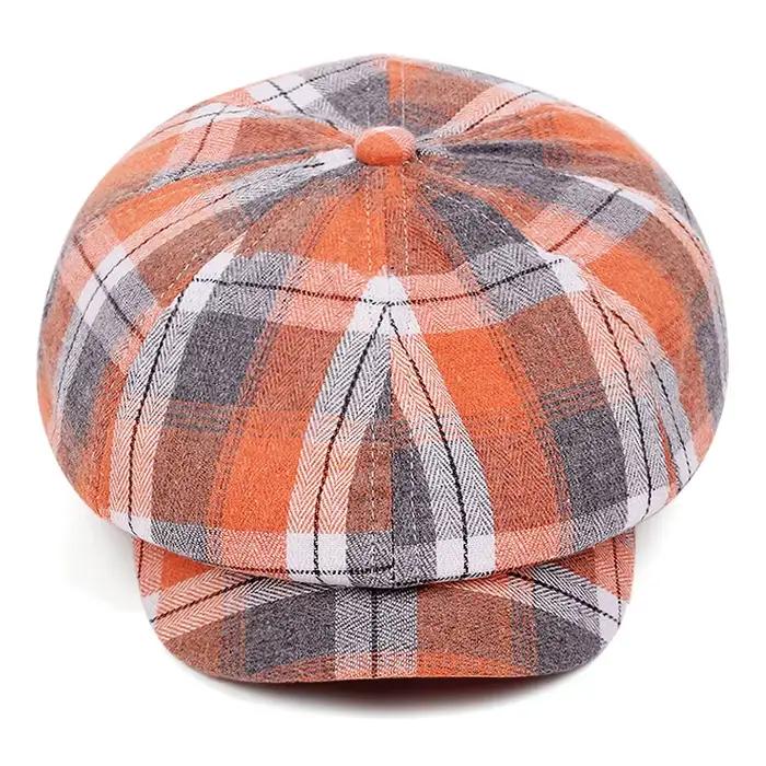 Casquettes Newsboy à Rayures Quatre Saisons pour Femme