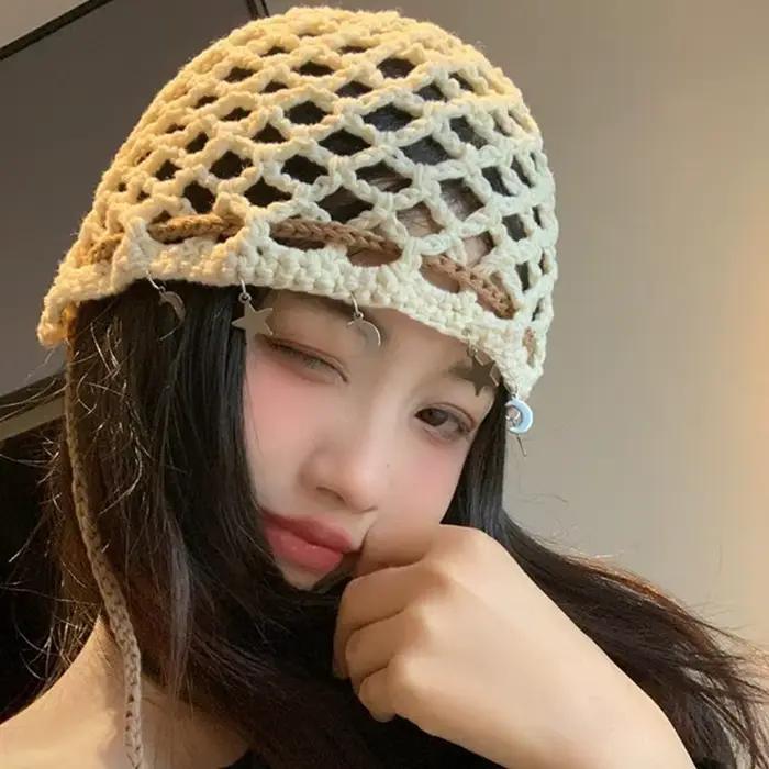 Chapeau respirant en Crochet