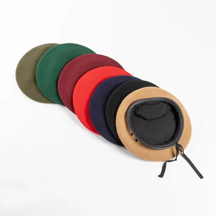 Béret de soldats en laine unisexe