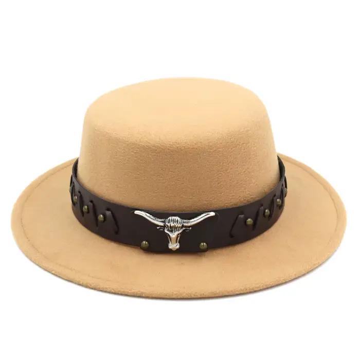 Chapeau haut de forme plat pour hommes et femmes