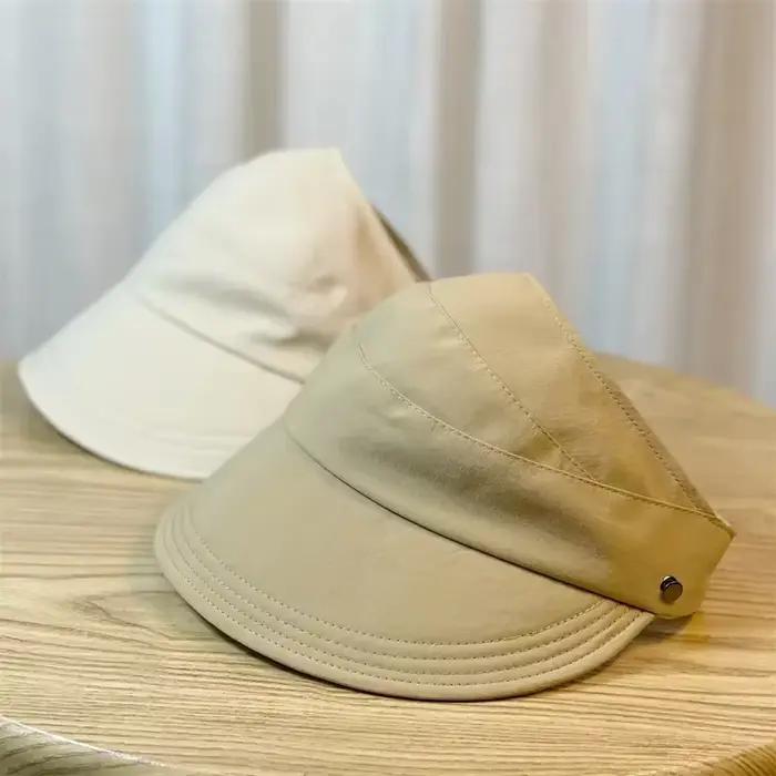 Women's Visors Fashion Sun Protection Hats Creative Face Mask Hook Design