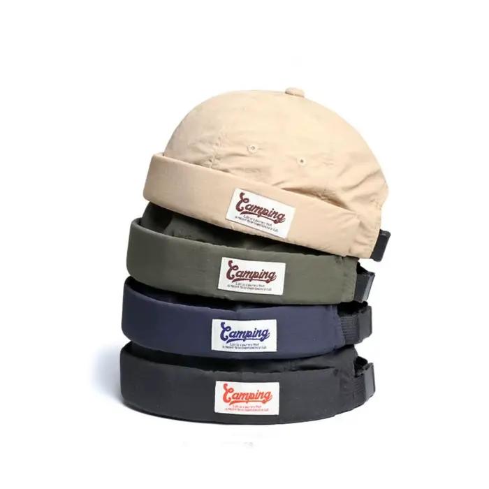 Casquette Docker sans bords à séchage rapide de couleur japonaise pour hommes et femmes