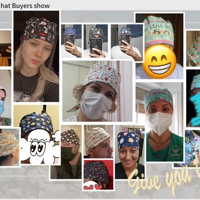 Casquette de travail en coton pour salon de beauté