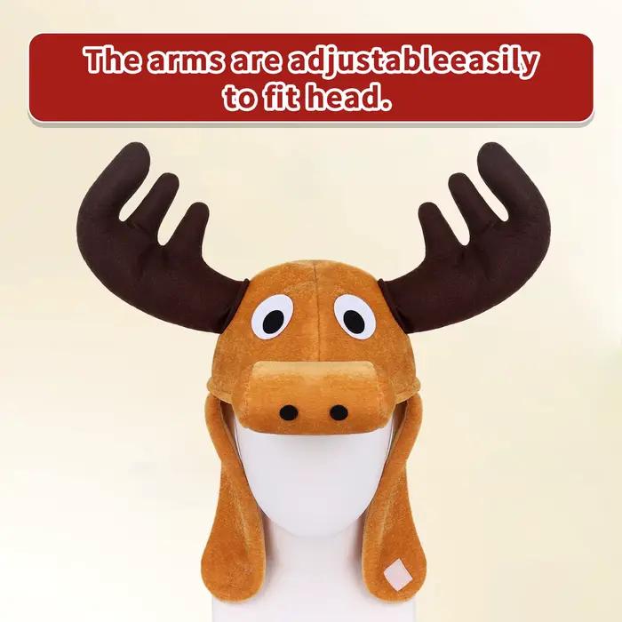 Chapeau de cerf en peluche