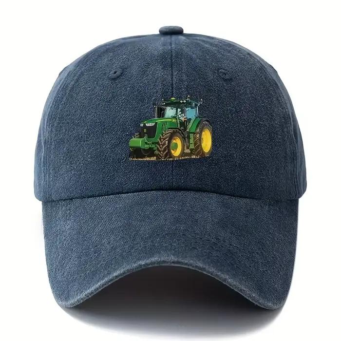 Casquette de baseball de tracteur imprimée pour hommes