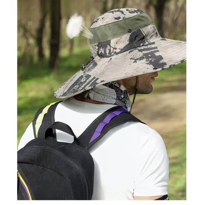 Chapeau de soleil pour homme avec large bord de 15 cm